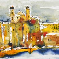 Originalkunst Erik Limmer - Passau Innkai