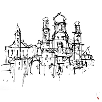 Erik_Limmer_Passau_Tusche